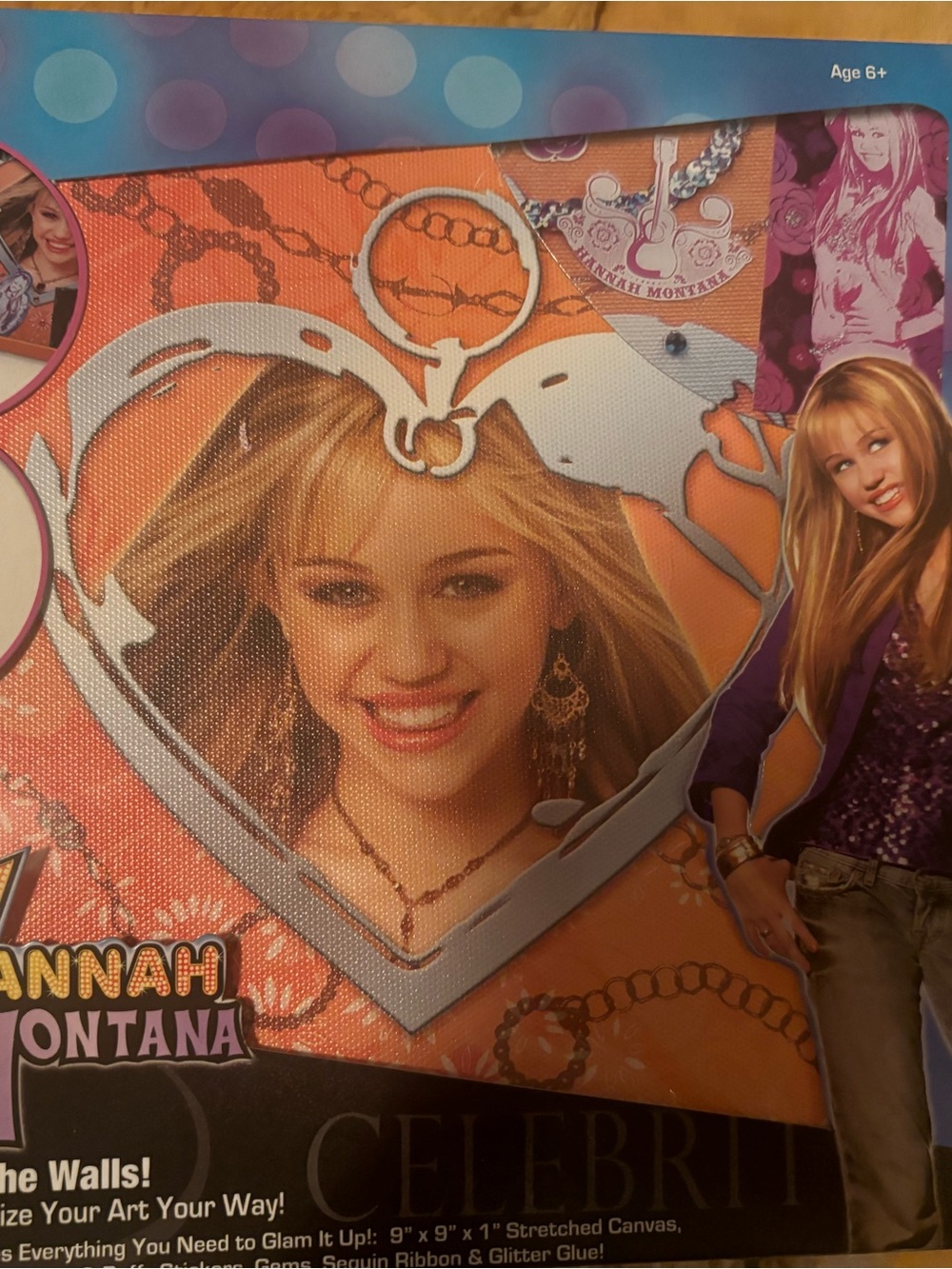 Hannah Montana Orange Heart Poster